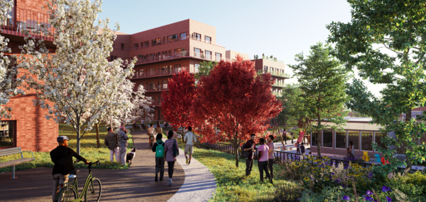 Planförslag nya bostäder och skola vid Sköndal, Farsta