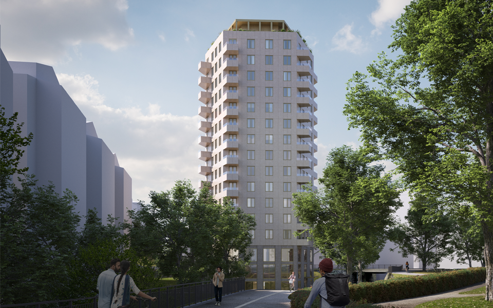 Nya bostäder vid Bergsgruvans park, Södermalm